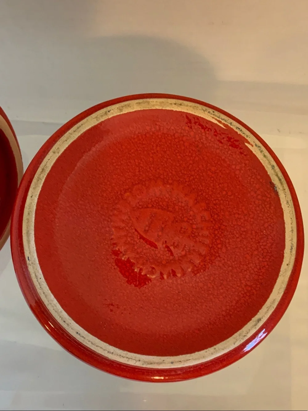Festive Red Ceramic Holiday Sugar Jar with Spoon
